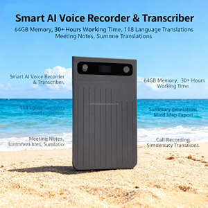 Grabadora de Voz para Reuniones con IA de 64 GB, Control por Aplicación, Dispositivo de Reconocimiento de Voz a Texto, Conferencias Remotas y Colaboración en Línea - Product Image 5