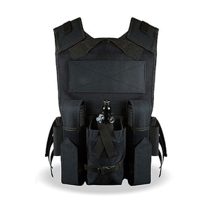 Chaleco de entrenamiento de malla Woodland de camuflaje personalizado, chaleco de Paintball transpirable y equipo de seguridad con cierre de cremallera - Product Image 6