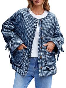 Duck Down Puffer Jacket <b>Women</b> Bomber Winter <b>Coat</b> Black Pink Patchwork Fashion Designer Ladies Short Custom Jacket with logo - Product Image 4