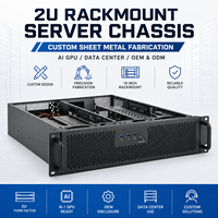 Boîtier de serveur 2U personnalisé en tôle pour centre de données IA GPU, fabrication OEM