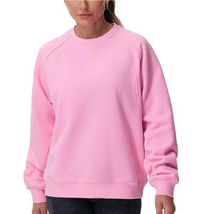OEM personalizado de las mujeres de gran tamaño de lana sudaderas de corte suelto de cuello redondo de manga larga Jersey para la primavera Casual para el invierno otoño - Product Image 1