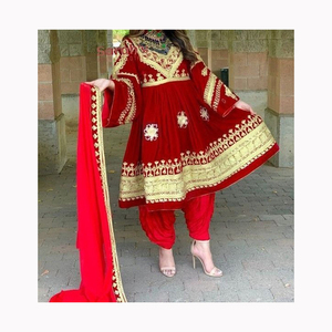 Ropa de fiesta musulmana trajes de mujeres paquistaníes vestido de lujo diseños personalizados vestido Punjabi Salwar kameez ropa de fiesta vestidos de novia - Product Image 6