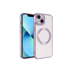 Netzy SAFASetro Series Chargeur sans fil pour Magsafe Compatible Coque en silicone Couleur Lilas Silicone souple pour iPhone 14 Plus 13 Pro - Product Image 1