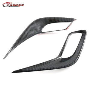 Kits de carrocería de coche con aspecto de fibra de carbono ABS, parachoques trasero, luz antiniebla, tapas de cubierta de lámpara para Toyota Corolla Cross X SUV XG10 2020-2025 - Product Image 2