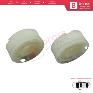 BWR5222+BWR5223 Window Regulator Repair <b>Cable</b> Roll Gear Reel Wheel Pulley Front Left Right Door for Elantra MK4 <b>HD</b> Sonata MK5 NF - Product Image 4