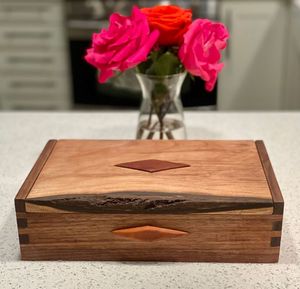 Antique-Style Wood Organizing <b>Gift</b> <b>Box</b> <b>for</b> Crafts Jewellery Cosmetics <b>for</b> <b>Christmas</b> Decoration Polished Technique - Product Image 5