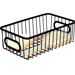 Large Metal Wire Storage <b>Basket</b> Iron <b>Mesh</b> Handle Top-Table for Home Organization Kitchen Living Room Laundry Vegetable Cartons - Product Image 3