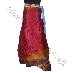 Faldas largas de seda con estilo de varios diseños, ropa de verano multicolor con estilo bohemio, moda cómoda, estilo Hippie, tamaño libre, gitano - Product Image 4
