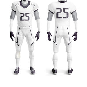 Uniforme de Fútbol Americano Personalizado Premium, Secado Rápido, Transpirable, 100% Poliéster, Manga Corta, Logotipo en Color en la Parte Delantera, Servicio OEM - Product Image 4