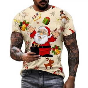 Men's 100% Cotton T-Shirt Loose Fit Short-Sleeved 220G Solid Color Printed Formal Style Custom Printed Short - Product Image 5