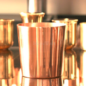 Vela votiva con tapa de cera de latón, bote votivo de hierro, caja de hierro de lujo, de aluminio y cobre - Product Image 6