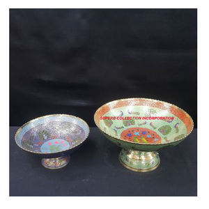 Cuenco de frutas y chocolate con grabado de pavo real de diseño moderno y Atiqui al por mayor y proveedores - Product Image 2