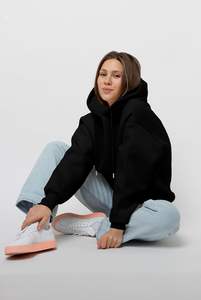 Bloc de couleur à capuche hommes 340 GSM coton contraste panneau pull personnalisé mode rue Style à capuche hiver à la mode haut à capuche - Product Image 2