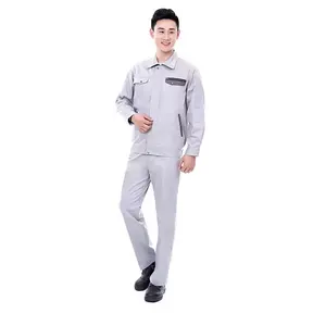 Personalizado 100% pantalones de algodón de alta calidad camisas ropa de trabajo de alta resistencia 2 uds uniforme de ropa de trabajo para hombre - Product Image 4