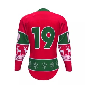 Maillot d'entraînement de hockey sur glace sublimé en polyester 100% personnalisé de haute qualité avec logo imprimé - Product Image 3