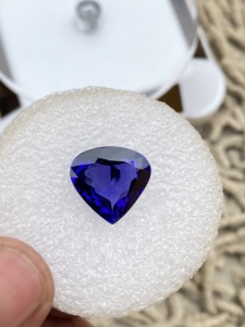 15 MM Deluxe Qualité Naturelle Tanzanite Coeur Cut Pierre Avec Excellente Couleur Cuisson Naturel Zoisite 11.33 Carat Loupe Propre - Product Image 5