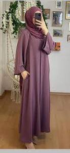 Vente chaude élégant Dubai Abaya haute qualité conceptions uniques pour les tenues de fête arabes tendance 2024 - Product Image 6
