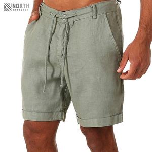 Nouveaux shorts décontractés amples pour hommes, en toile imprimée, à séchage rapide, avec cordon de serrage, pour la gym, la musculation, le fitness en extérieur et la plage - Product Image 5