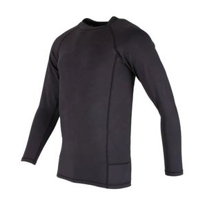 Camisas de compresión para gimnasio para hombre Jiu Jitsu brasileño Rash Guard poliéster transpirable ropa deportiva Kimono de punto OEM Time Lead Solid - Product Image 2