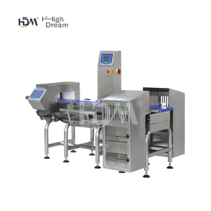 Linea di produzione alimentare alta dream Combo Metal Detector e controllo del pacchetto di pesatura