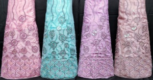 ชุด lehenga choli ตาข่ายสีชมพูออกแบบโดยดีไซเนอร์ด้วยการปักเลื่อมหนาและ4ด้านขอบ dupatta ทำงานสำหรับงานปาร์ตี้ไหวพริบ2.8M - Product Image 6