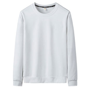 Sweat-shirt de rue décontracté surdimensionné de haute qualité pour hommes, couleur unie personnalisée, teint uni pour l'hiver - Product Image 4