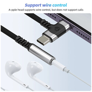 Adaptador de conector de auriculares Eonline 2 en 1 USB C para Ios a auriculares AUX de 3,5mm Cable convertidor de Audio para iPhone 15 Huawei Mate - Product Image 4