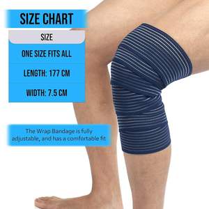 Logo personnalisé Powerlifting Genouillère Wraps Strap Heavy Duty Power Lifting Genou Wraps compression Workout Gym Accessoires - Product Image 4