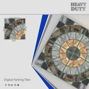 Vivistaar 400x400มม. แผ่นพอร์ซเลนเต็มตัวลายนูนดีไซน์แบบผิวเรียบลื่นทนทานสำหรับใช้ในห้องน้ำที่จอดรถแบบชนบท - Product Image 6