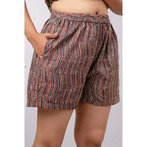 Combinaison de nuit imprimée abstraite rouge pour femme SHKY1041 - Product Image 5