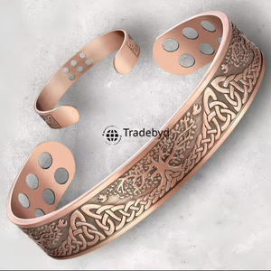 สร้อยข้อมือทองแดงบำบัดเพื่อการบรรเทาข้อต่อและการออกแบบที่หรูหราโดย tradebyd - Product Image 1