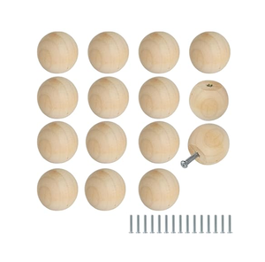 Boutons d'armoire en bois d'acacia de qualité supérieure Boutons de meubles en bois de conception classique - Product Image 4