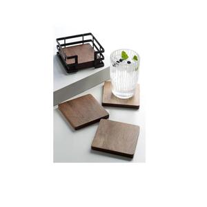 ที่รองแก้วไม้สูงสำหรับโรงแรมร้านอาหาร - Product Image 3