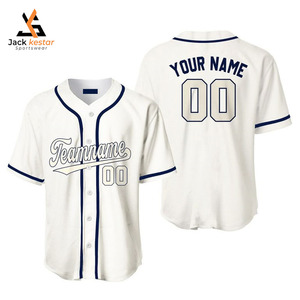 Maillots de baseball à col en V imprimés multicolores de haute qualité, antibactériens, à séchage rapide, logo personnalisé, durables, 100% polyester - Product Image 2