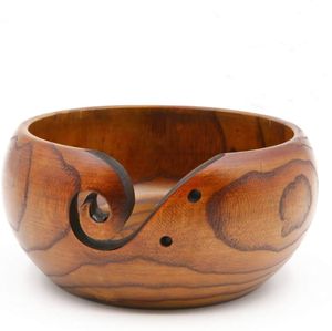 Bonito cuenco de hilo de madera para ganchillo, cuenco para tejer de gran tamaño, 7 "x 4" pulgadas, uso hecho a mano y producto de venta, estilo japonés - Product Image 6