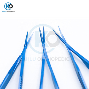 Capsulotomy Vannas ciseaux Instruments chirurgicaux 12.5 cm titane Instruments chirurgicaux ophtalmiques de KAHLU orthopédique - Product Image 5