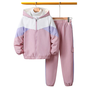 Survêtement pour enfants logo de marque personnalisé broderie polaire tissu premium coupe confortable commandes en gros vêtements de sport décontractés à la mode - Product Image 1