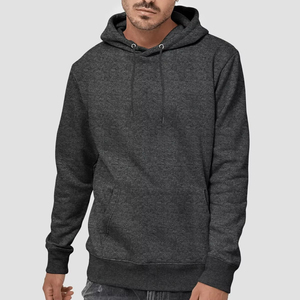 Streetwear de haute qualité 100% coton polaire lourd uni unisexe surdimensionné sweat à capuche avec fermeture éclair complète - Product Image 1