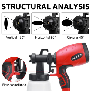 WZAUTO, gran oferta, 550W, pintura de pared de valla <span class=keywords><strong>para</strong></span> el hogar, pulverizador de pintura sin aire, <span class=keywords><strong>pistola</strong></span> de pintor de Casa de energía eléctrica portátil Industrial - Product Image 2