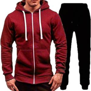 Personalice su logotipo, sudaderas con capucha y pantalones para hombres y mujeres, trajes de dos piezas, ropa deportiva informal de moda de primavera y otoño, pareja - Product Image 5