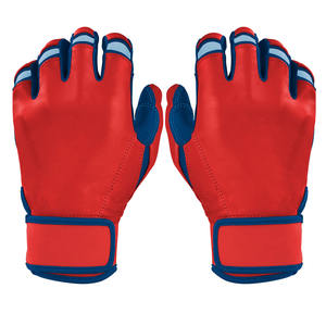 Guantes de béisbol y softbol personalizados profesionales para hombres y mujeres Guantes de bateo de béisbol de cuero genuino de estilo de tendencia - Product Image 6