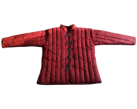 Gambesones de Algodón con Diseño Patriótico Histórico, Armadura Acolchada Hecha a Mano, Imitación de Técnica de Costura Europea Antigua, Artesanía Textil