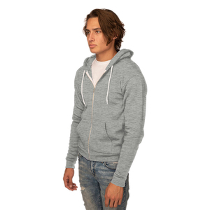 Hombres Rain Defender Heavyweight Hooded Zip Mock Heavyweight Full Zip Sudadera Sudaderas con capucha Cloud Cotton Zipper - Product Image 1