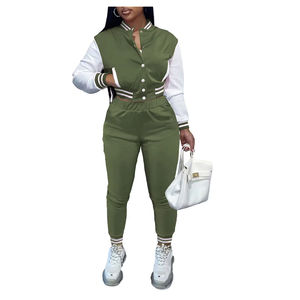 Personnalisé femmes bleu 2 pièces ensemble vêtements fabricants recadrée à capuche épais pantalons de survêtement brodé sweats à capuche joggers - Product Image 6