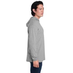 Camiseta de Manga Larga con Cuello Redondo de Algodón para Hombre, Sudadera con Bolsillo Tipo Canguro, Camiseta con Capucha de Manga Larga - Product Image 5