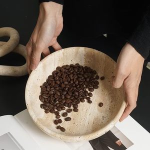 ถ้วยชามหินอ่อนตกแต่งสไตล์โมเดิร์นชิ้นกลางโต๊ะสำหรับตกแต่งบ้านที่ดีที่สุดเน้นความหรูหราหรูหรามีสไตล์คุณภาพสูง - Product Image 2