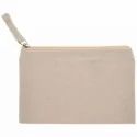 Practical Cotton Canvas Zipper Pouch Bag Large Capacity Eco-Friendly <b>Makeup</b> Organizer Letter Pattern Holographic Durable PU - Product Image 2
