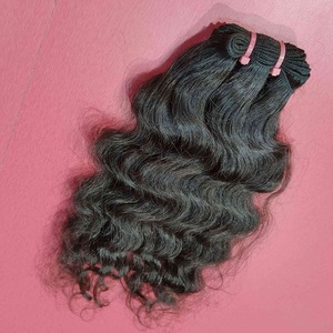 Unprocessed Virgin Cuticle Intact Hair Bundle Vendors Bulk Double Drawn Weft Raw Indian Temple Human Hair Extensions - Product Image 4