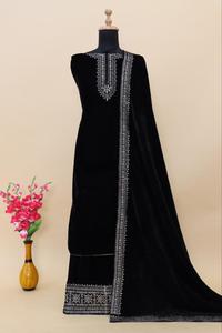 Salwar Kameez เสื้อผ้าผู้หญิงชุดอินเดียปักลายชุดทำงานปากีสถาน - Product Image 5