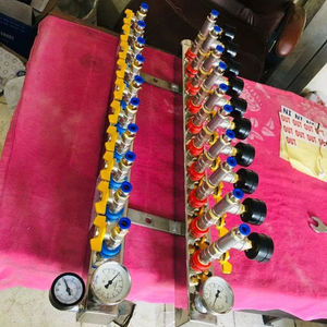 Collecteur d'eau Dubey International 10 entrées/sorties Super A avec robinet à bille, manomètre, garantie de 2 ans, sans rouille, longue durée de vie - Product Image 2